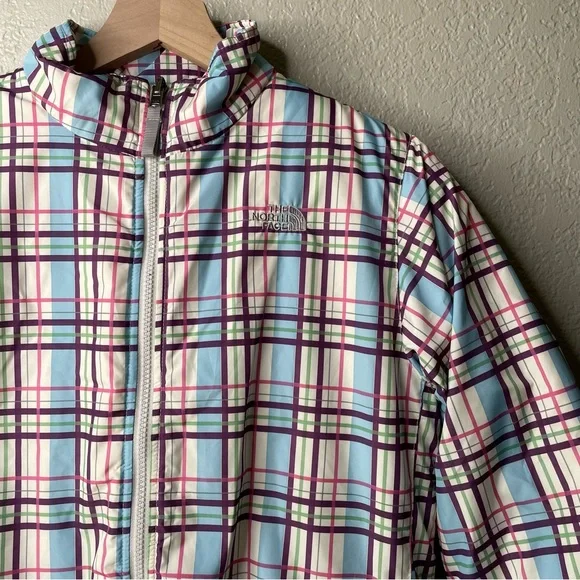 The North Face Girls Plaid Puffer Jacket Size XL - Picture 5 of 14